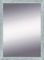 Zilver Witte spiegel 57x77 cm – Ylvi – Duurzame spiegel zilveren lijst – Zilveren Wandspiegel – Muur Spiegel – Perfecthomeshop