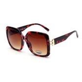 Visionmania Zonnebrillen Dames Vierkant - UV 400 - Bruine lenzen - Bruin frame