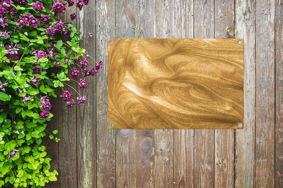 Affiche de jardin fond doré avec paillettes 60x40 cm - petit - Toile de jardin / Toile d'extérieur / Peintures d'extérieur (décoration de jardin)