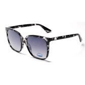 Visionmania Zonnebrillen Dames Vierkant - UV 400 - Zwarte lenzen - Zwart frame