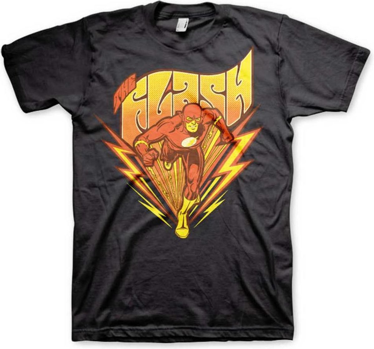 DC Comics The Flash Heren Tshirt -XL- Classic Zwart