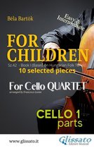 "For Children" by Bartók - Cello Quartet 1 - Cello 1 part of "For Children" by Bartók for Cello Quartet