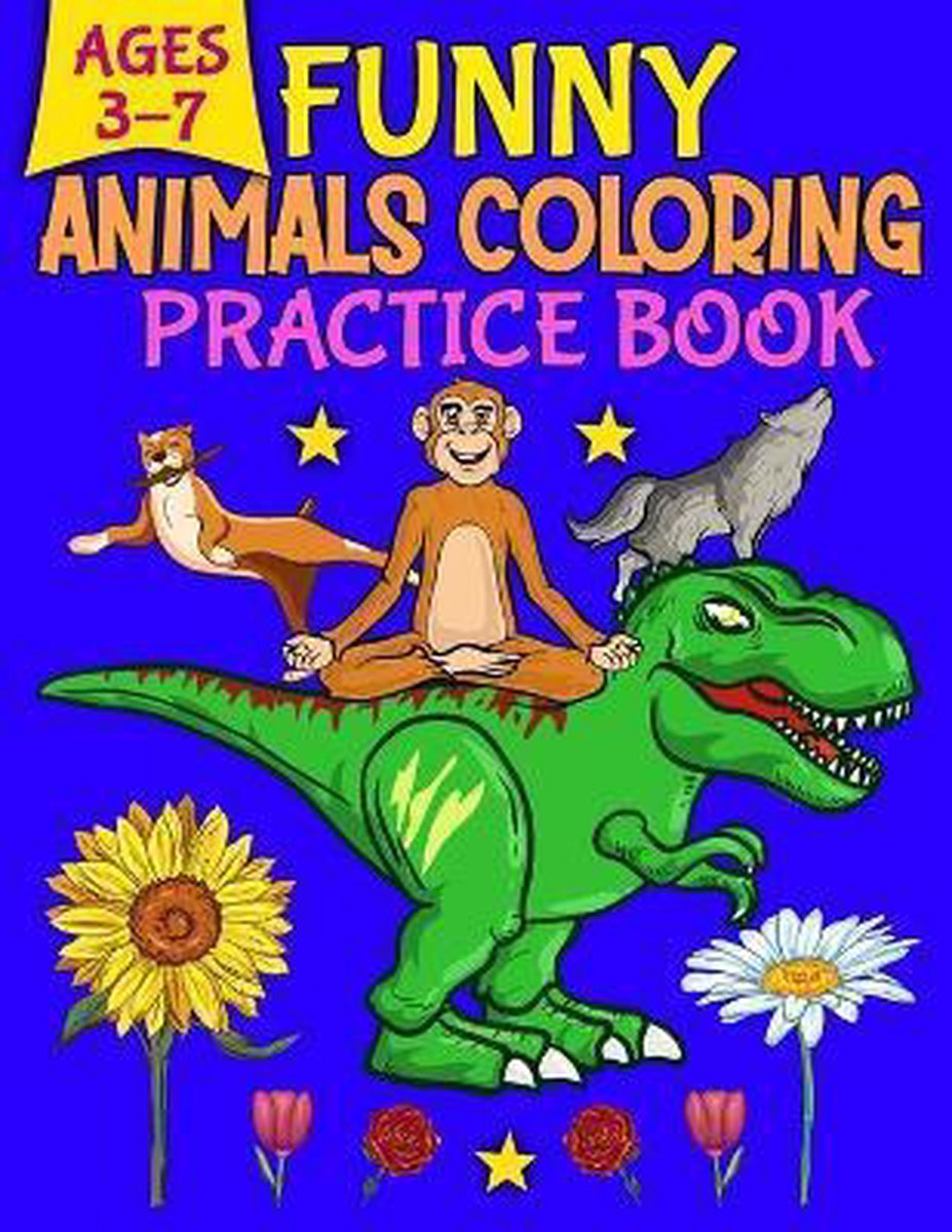 Funny Animals Coloring Practice Book - Kgaw Creative Press