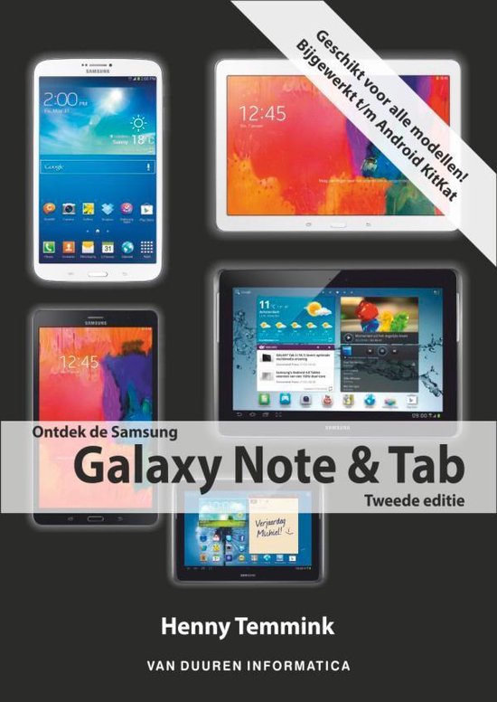 Cover van het boek 'de Samsung galaxy tab en note' van Henny Temmink
