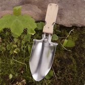 Kikkerland Pocket troffel multitool - Voor in de tuin - 5 Gereedschappen - Beukenhout en roestvrij staal