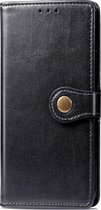 Samsung Galaxy A42 5G Hoesje - Mobigear - Snap Button Serie - Kunstlederen Bookcase - Zwart - Hoesje Geschikt Voor Samsung Galaxy A42 5G