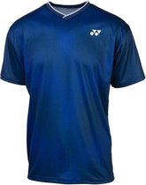 Yonex Sportshirt Crew Neck Heren Polyester Donkerblauw Maat L