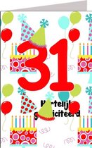 Verjaardagskaart 31 jaar