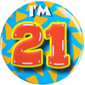 Paperdreams Button klein - i'm 21 - Multi Colour