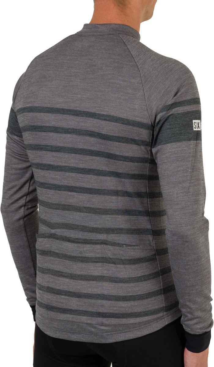 AGU Merino Fietsshirt Lange Mouwen SIX6 Heren - Grijze - M — afbeelding 4
