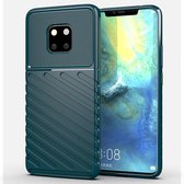 Voor Huawei Mate 20 Pro Thunderbolt Shockproof TPU Soft Case (Donkergroen)