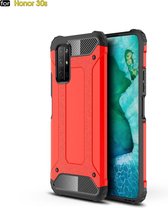 Voor Huawei Honor 30S Magic Armor TPU + PC-combinatiehoes (rood)