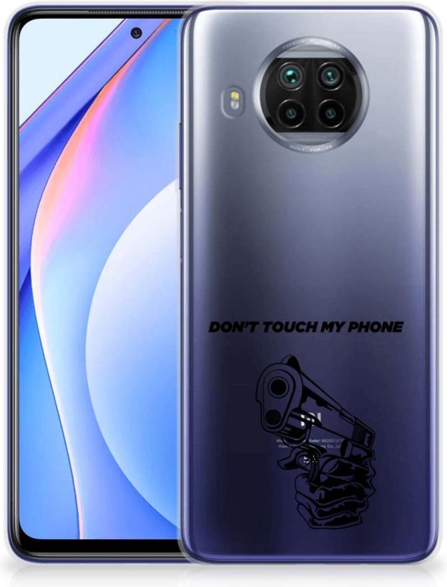 Xiaomi Mi 10T Lite Silicone-hoesje Gun Don't Touch My Phone