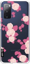 Casetastic Samsung Galaxy S20 FE 4G/5G Hoesje - Softcover Hoesje met Design - Pink Roses Print