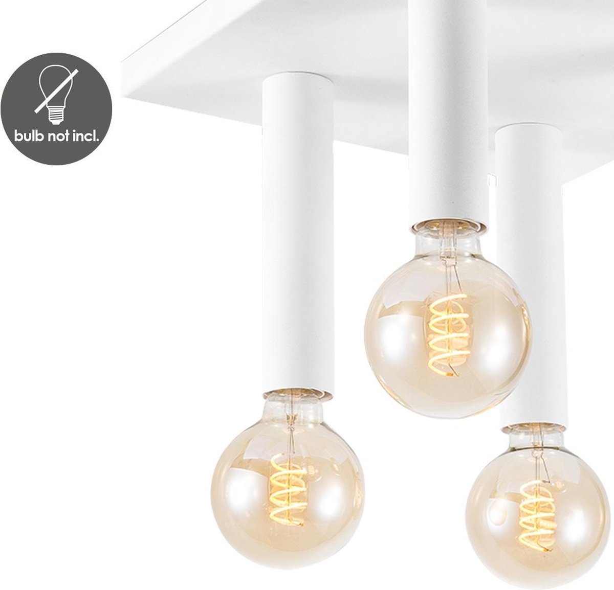 Moderne LED plafondlamp Tullia 40W 2200lm warm licht 3000K, sterdesign