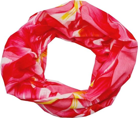 Haarband Multifunctioneel Bloemen Print Roze