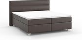 Karlsson boxspring Solid Lina vlak met gestoffeerde matras - 180 x 200 cm - crush taupe