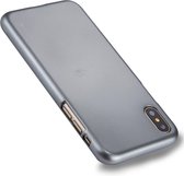 GOOSPERY MERCURY i JELLY voor iPhone X / XS Metaal en olieverf Soft TPU beschermende achterkant van de behuizing (grijs)