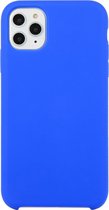 Voor iPhone 11 Pro Effen kleur Effen siliconen schokbestendig hoesje (Deep Sapphire)