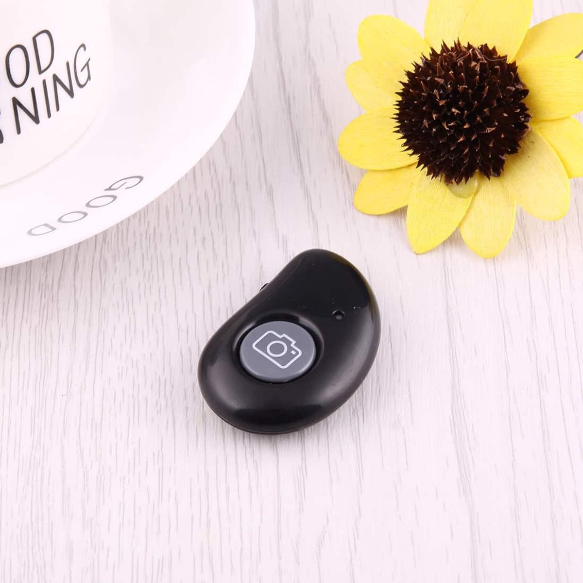 Voor Android 4.2.2 of nieuwer en IOS 6.0 of nieuwer Bluetooth Photo Remote Shutter, voor iPhone, Galaxy, Huawei, Xiaomi, LG, HTC en andere smartphones (zwart)