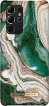iDeal of Sweden Hoesje Geschikt voor Samsung Galaxy S21 Ultra - iDeal of Sweden Fashion Backcover - groen