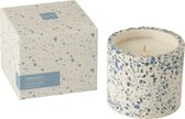 J-Line Geurkaars Terrazzo Blauw/Wit Small