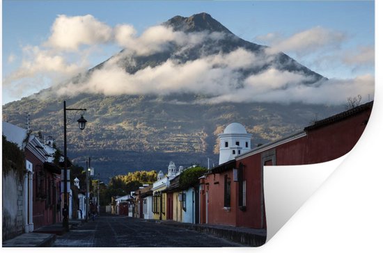 Muursticker Guatemala City aantal wolken vormen zich Muursticker Guatemala City aantal wolken vormen zich