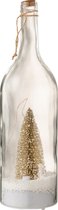 J-Line Decoratieve Fles Kerst Sneeuw Led