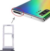 SIM-kaarthouder + SIM-kaarthouder / Micro SD-kaarthouder voor Samsung Galaxy Note10 + (zwart)