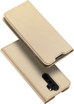 Voor Xiaomi Redmi Note 8 Pro DUX DUCIS Skin Pro Series Horizontale Flip PU + TPU lederen tas, met houder en kaartsleuven (goud)