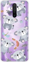 Voor Xiaomi Redmi K30 schokbestendig geverfd transparant TPU beschermhoes (koala)