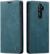 Voor Xiaomi Redmi Note 8 Pro CaseMe-013 Multifunctionele horizontale flip lederen tas met kaartsleuf & houder & portemonnee (blauw)