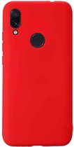 Voor Geschikt voor Xiaomi Redmi 7 Shockproof Frosted TPU beschermhoes (rood)