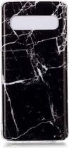 Voor Galaxy S10 5G gekleurd tekeningpatroon IMD vakmanschap Soft TPU beschermhoes (zwart)