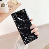 TPU Smooth Marbled IMD mobiele telefoonhoes voor Galaxy Note 10+ (zwart F30)