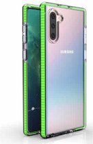 Voor Samsung Galaxy Note10 TPU tweekleurige schokbestendige beschermhoes (fris groen)