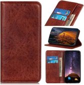 Voor vivo Y70 (2020) / V20 SE Magnetische Crazy Horse Texture Horizontale Flip Leren Case met Houder & Kaartsleuven & Portemonnee (Bruin)