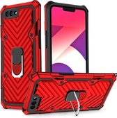 Voor OPPO A3s / A5 (AX5) Cool Armor PC + TPU schokbestendig hoesje met 360 graden rotatie ringhouder (rood)