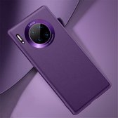 Voor Huawei Mate 30 Pro Shockproof TPU Soft Edge Skinned Plastic Case (paars)