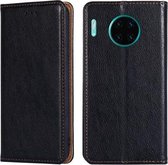 Voor Huawei Mate 30 Pro PU + TPU Gloss Oil Effen Kleur Magnetische Horizontale Flip Leren Case met Houder & Kaartsleuf & Portemonnee (Zwart)