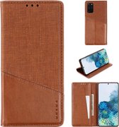 Voor Samsung Galaxy S20 Plus MUXMA MX109 Horizontale Flip lederen tas met houder & kaartsleuf & portemonnee (bruin)