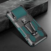 Voor Samsung Galaxy A70 Machine Armor Warrior schokbestendige pc + TPU beschermhoes (legergroen)