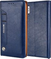 Voor iPhone XS Max CMai2 Kaka-serie Litchi Texture Horizontale flip lederen tas met houder en kaartsleuven (blauw)