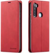For Geschikt voor Xiaomi Redmi Note 8 Forwenw Dream Series Oil Edge Strong Magnetism Horizontal Flip Leather Case with Holder & Card Slots & Wallet & Photo Frame (Red)