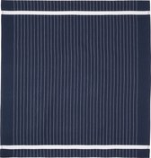 Twentse Damast Keuken Handdoeken - Hollandse Designs - Theedoeken Set - 6 stuks - 60x65 cm - Streep Marine Blauw