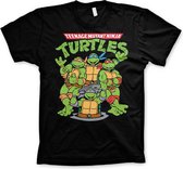 Teenage Mutant Ninja Turtles Heren Tshirt -S- Group Zwart