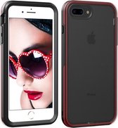 Voor iPhone SE 2020/8/7 TPU + PC Polish Case Drop & Shockproof & Krasbestendig (Zwart + Rood)