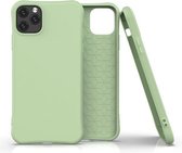 Voor iPhone 11 ENKAY ENK-PC001 effen kleur TPU slanke hoes (lichtgroen)