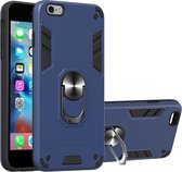 Voor iPhone 6 Plus / 6s Plus 2 in 1 Armor Series PC + TPU beschermhoes met ringhouder (koningsblauw)