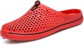 Mode ademende holle sandalen Paar strandsandalen, schoenmaat: 37 (rood)
